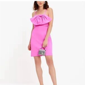 NWT Kate Spade ♠️ Claudia Bow Dress Vivid Snapdragon Pink